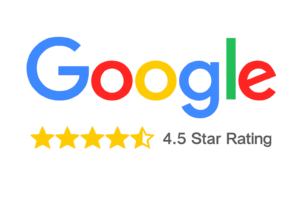 Google logo with 4.5 stars LA